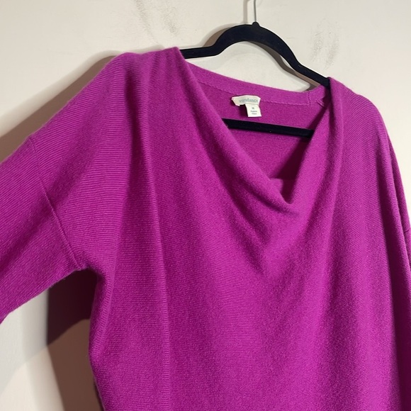 SOLd Sundance | Women’s 100% Cashmere Drape Neck Sweater Size Medium - Picture 2 of 5